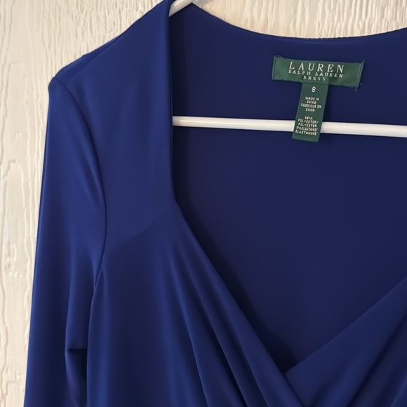 Lauren Ralph Lauren Dresses & Skirts - Lauren Ralph Lauren rouched 3/4 sleeve dress 8